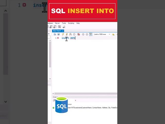 SQL INSERT INTO MySQL Workbench #sql #mysql  #dataanalytics