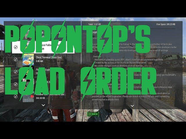 POPONTOP'S FALLOUT 4 MOD LOAD ORDER