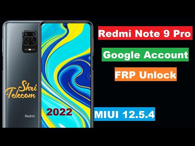 Redmi Note 9 Pro Google Account FRP Unlock Without PC Shri Telecom