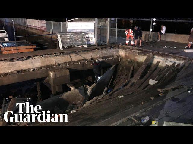 Platform collapses into sea at music festival in Spain