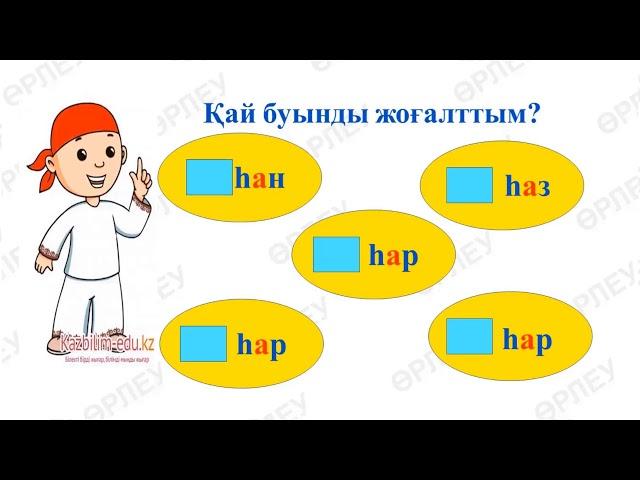 ІІІ - тоқсан, Сауат ашу, 1 сынып, Сабақ №121