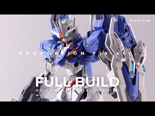 HG GUNDAM AERIAL REBUILD | FULL BUILD | Gunpla Custom