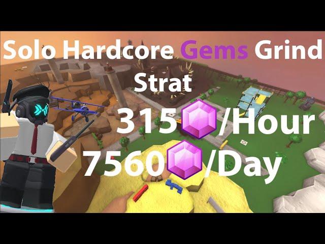 New Solo Hardcore Gem Grind Strat - Tower Defense Simulator