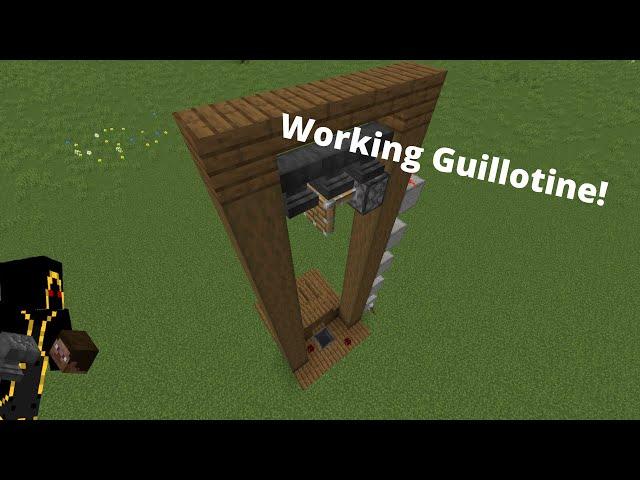 How To Make a Working Guillotine in Minecraft