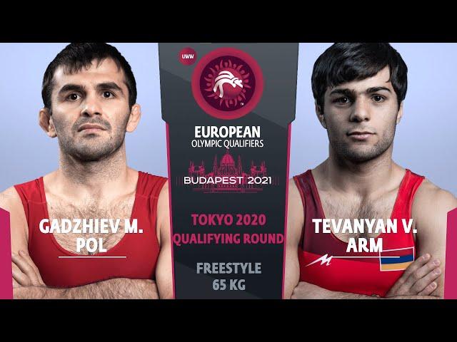 1/2 FS - 65 kg: M. GADZHIEV (POL) v. V. TEVANYAN (ARM)