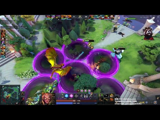 XNE中单卡尔 细节压制15分钟对手直接GG【三好大叔Dota2】