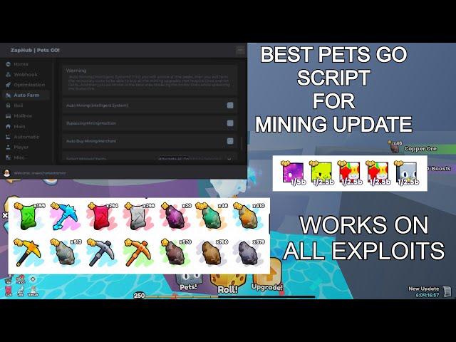   BEST SCRIPT FOR PETS GO  | MINING UPDATE