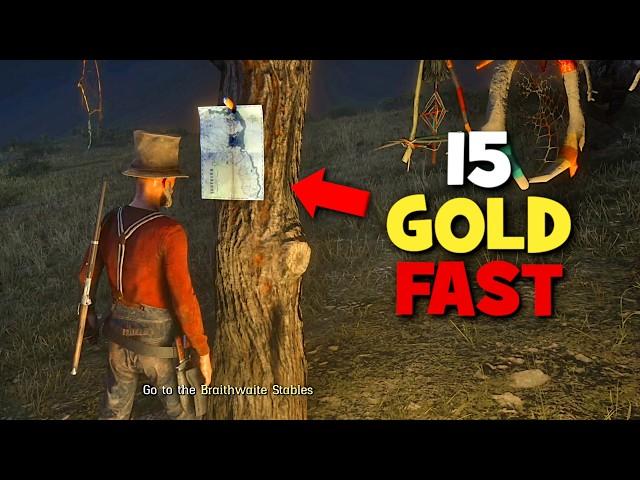 The FASTEST Way to Earn Gold in Red Dead Online for The First Role