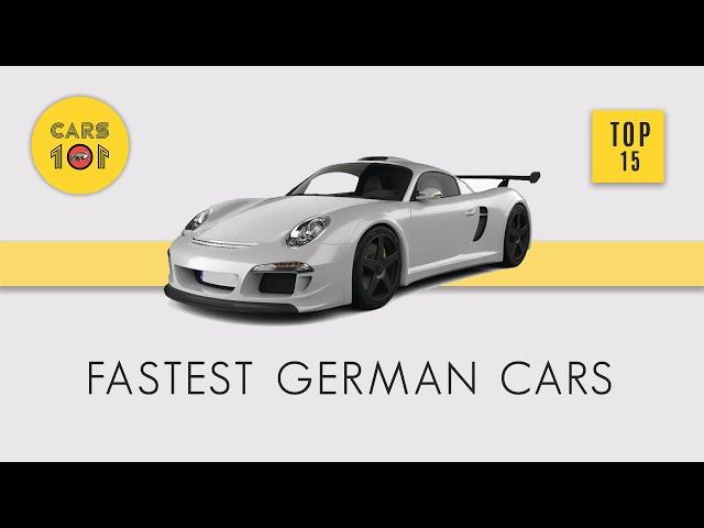 Fastest German Cars | Top 15 | 2020 | Cars 101