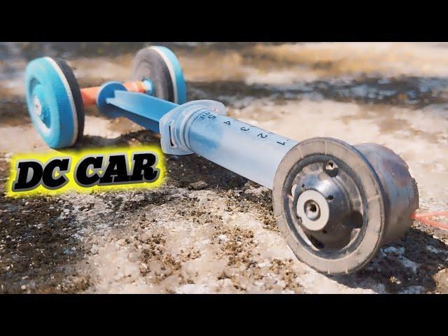 Homemade DC Motor Car -  Recycled