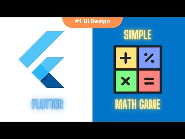 Simple Math Game in Flutter | #1 UI Design | Raj Jani