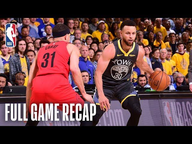 TRAIL BLAZERS vs WARRIORS | Stephen & Seth Curry Shine in Epic Match-up | Game 2