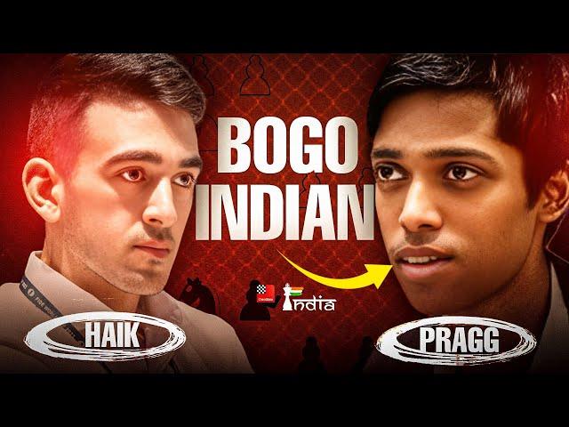 Praggnanandhaa's Bogo Indian vs Armenia no.1 Haik Martirosyan | Biel Masters Blitz 2024