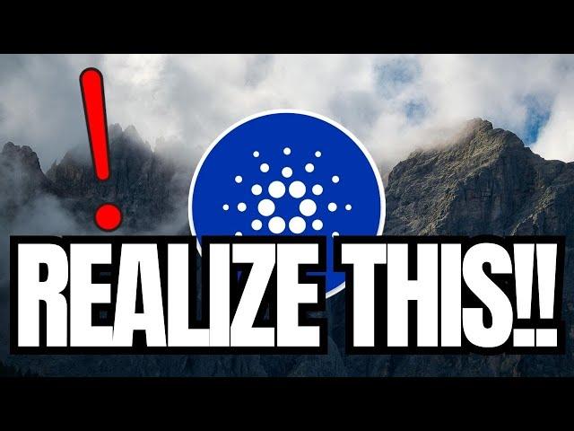 CARDANO (ADA) ALL HOLDERS NEED TO REALIZE THIS, HERE IS WHY !!!!!! | CARDANO PRICE PREDICTION