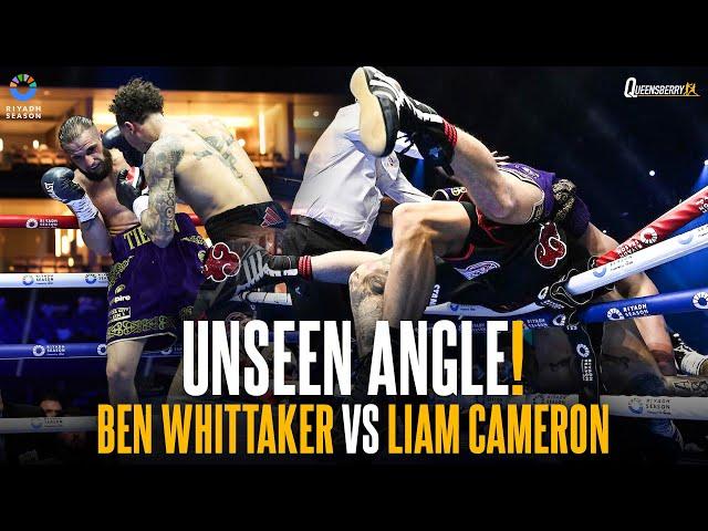 Ben Whittaker vs Liam Cameron | BIZARRE moment as both men FALL over top rope  | UNSEEN ANGLE 