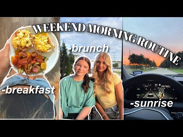 my weekend morning routine