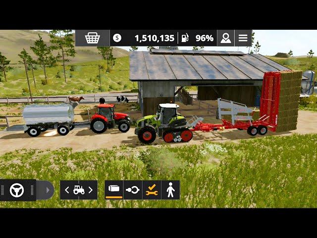 Fs 20 Gameplay : Making Hay Bales & Harvest Corn & Barely - Timelapse ! Farming Simulator 20 #fs20