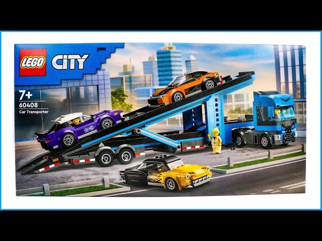 LEGO City 60408 Car Transporter Speed Build