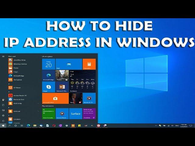 How to Hide IP Address on Windows 10