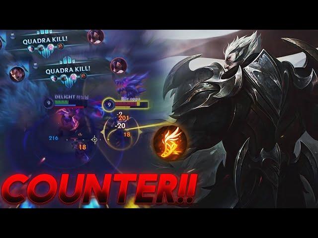 THIS AKALI TRYIN TO COUNTER MY DARIUS!! | UNSTOPPABLE QUADRA 18KILLS | WILDRIFT