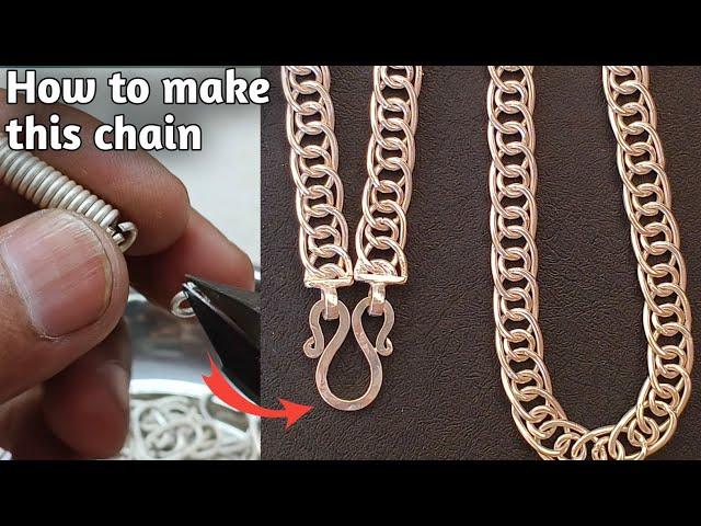 How 100% pure silver chain is made/Silver chain necklace making/jewelry making