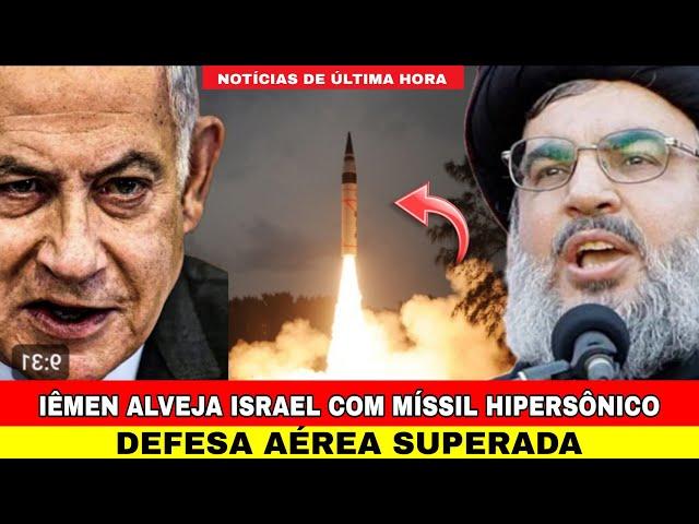 URGENTE: Iêmen alveja Israel com Míssil Balístico Hipersônico