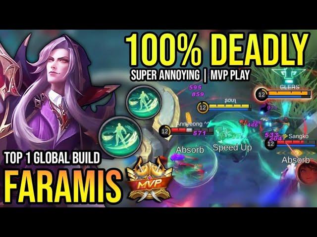 FARAMIS BEST BUILD 2023 | BUILD TOP 1 GLOBAL FARAMIS GAMEPLAY | MOBILE LEGENDS