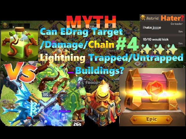  Can Electro Dragon Hit / Damage / Chain Trapped Buildings? \\ Debunking CoC Myths #A #4 // CoC #4