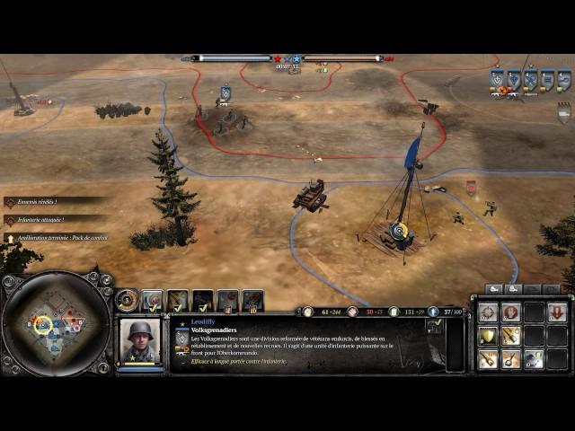 COH2 1v1 Leodiffy (OKW) vs ShermanBy (USF)