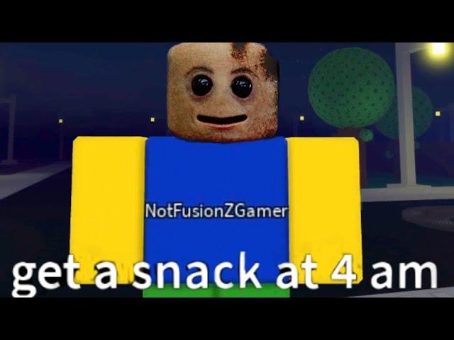 Roblox get a Snack at 4AM is Terrifying..