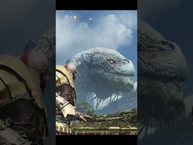 Kratos messes with The World Serpent Jörmungandr  #shorts #godofwar #gow