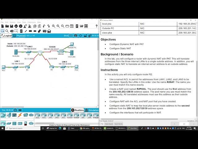 6.8.1 Configure NAT for IPv4