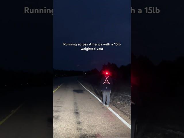 Running across America with a 15lb weighted vest. Crossed into 3 different states. #running #workout