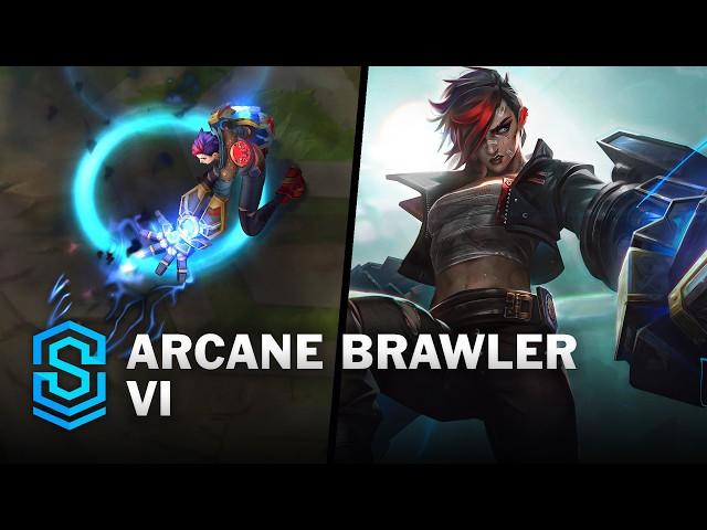 Arcane Brawler Vi Skin Spotlight - Pre-Release - PBE Preview - League of Legends