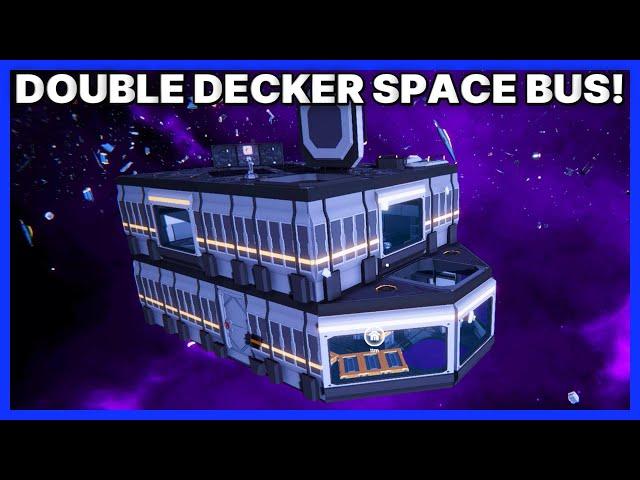 I Built a Solar Powered Double Decker SPACE BUS! - Remains Ep 2 - SciFi Survival Building Game