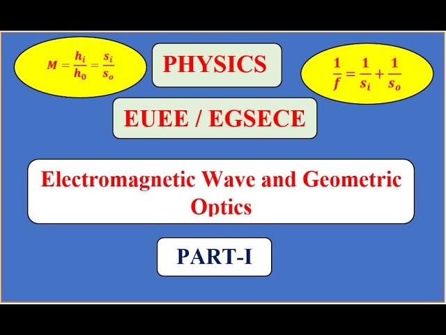 Physics - EUEE/ EGSECE - Electromagnetic Wave and Geometric Optics Part-1