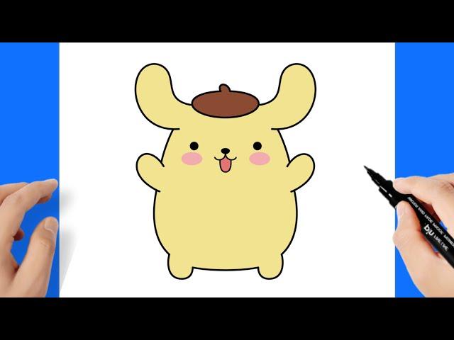 Como desenhar o Pompompurin - Sanrio