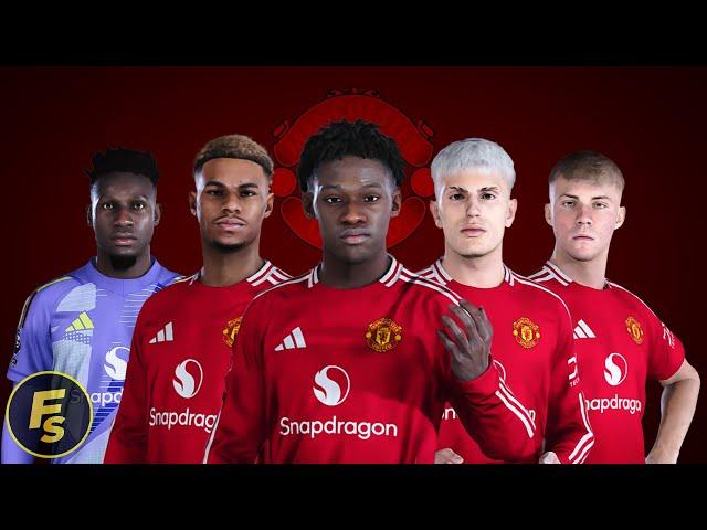 Manchester United Facepack 2024/25 - PES 2021 & FL24