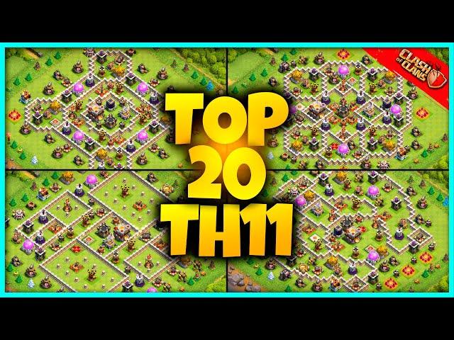 New BEST TH11 BASE WAR/TROPHY Base Link 2023 (Top20) Clash of Clans - Town Hall 11 Farm Base