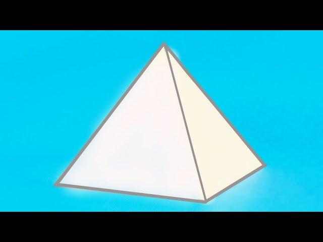 How to make a triangular paper pyramid? ||| DIY geometric shapes