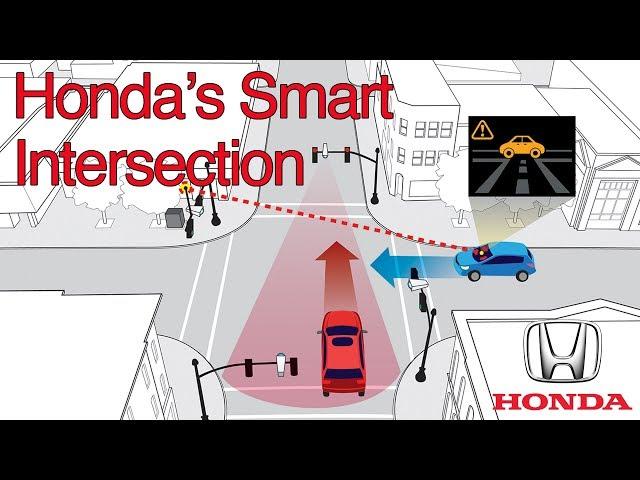 Honda's Smart Intersection Warns Connected Vehicles of Potential Conflicts