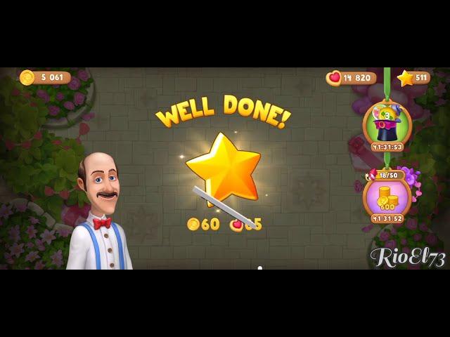 Gardenscapes level 4684 - 4687 ️ Gameplay Well Done