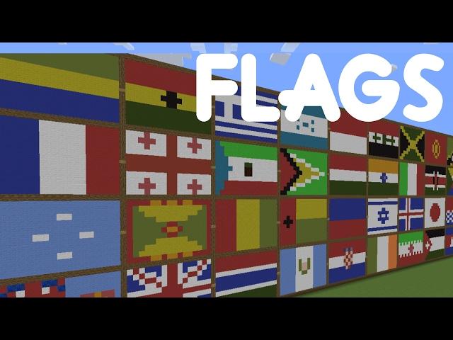 Minecraft - Country Flag Pixel Art - All Countries