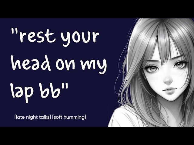 [asmr] caring girlfriend comes home to you [sweet][rambles][loving][soft singing]