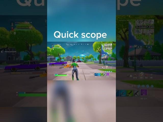 Quick scope #gaming #fortnite #shorts