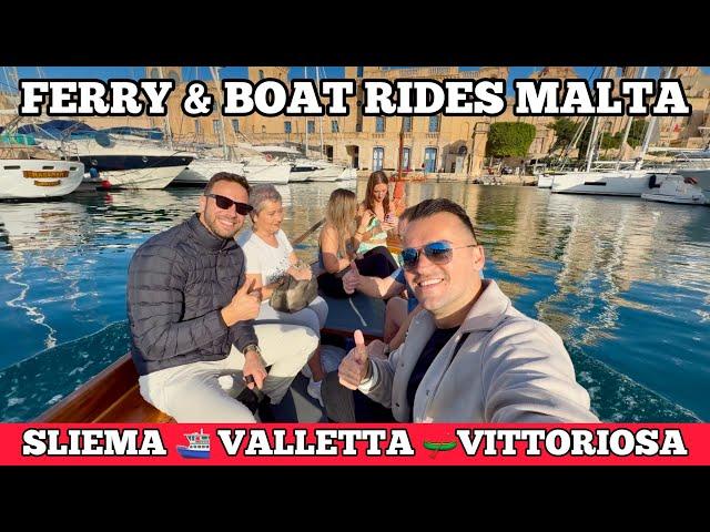 Catching Ferry from Sliema to Valletta to Vittoriosa - Malta 2025