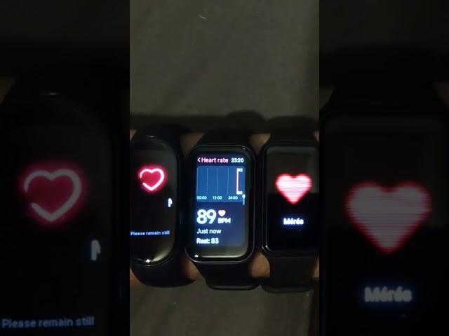 Pulse meter Test XIAOMI VS AMAZFIT