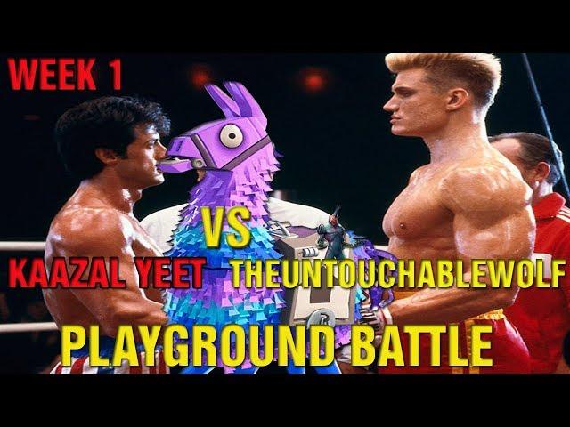 FORTNITE Playground INSANE 1v1 Battle! Kazaal Vs TheUntouchableWolf LIVE With ROSE!