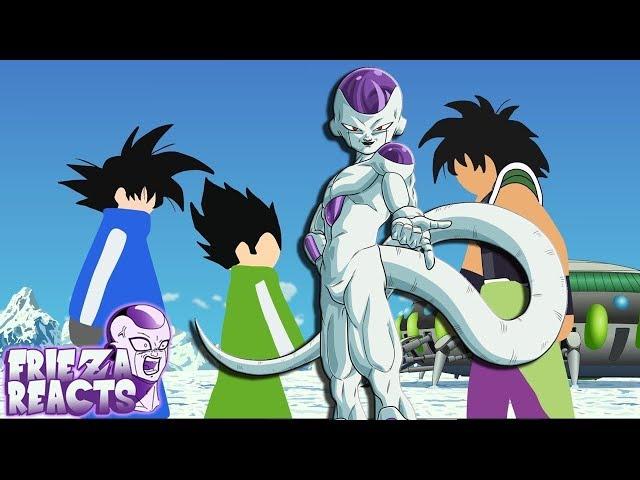 Frieza Reacts To Goku And Vegeta VS Broly Stick Fight!!