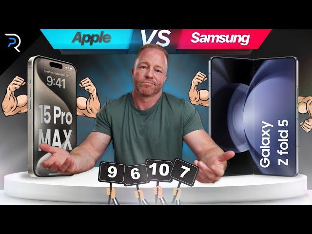 15 Pro Max vs Z Fold 5 - BATTLE of the heavyweights! 